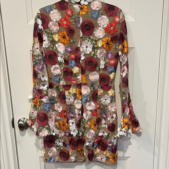 Elliatt Multicolor Floral Embroidered Dress prom wedding easter - Picture 5 of 5